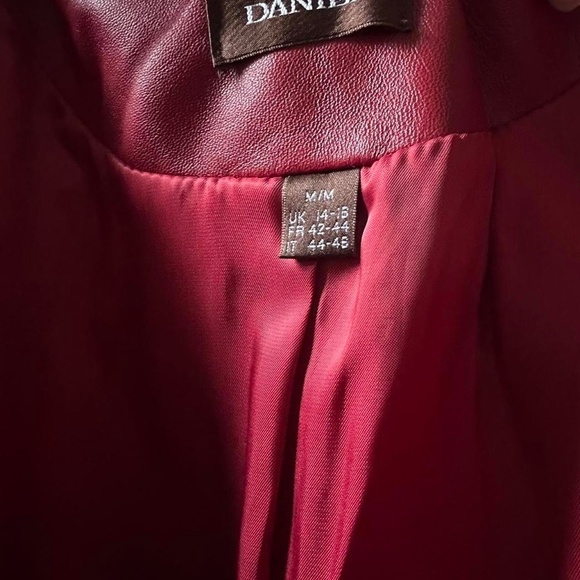 Vintage 90s Danier Red Genuine Leather Jacket - Picture 7 of 7